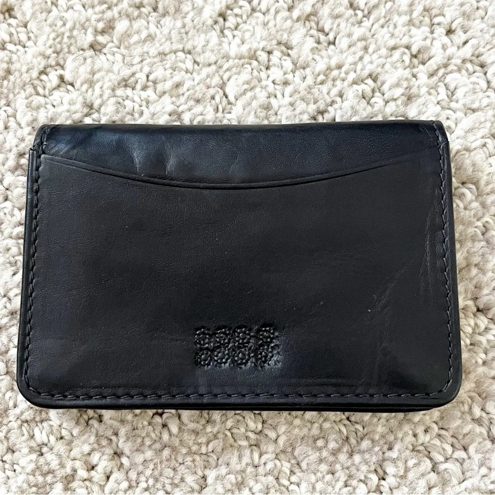 Mens Black Leather Bifold Wallet ID Holder Cards Bill Money Organizer Everyday